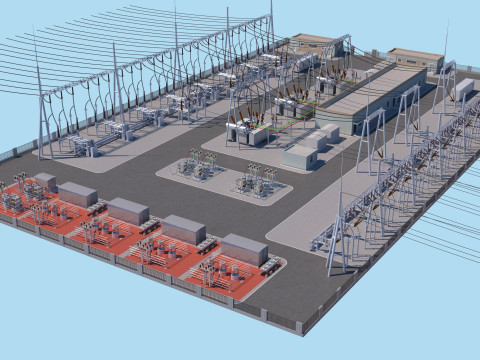 Substation Model 3D