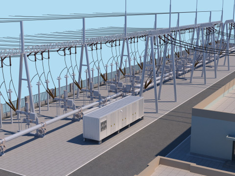 Substation Model 3D