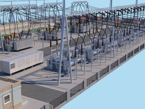 Substation Model 3D
