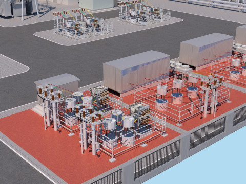 Substation Model 3D