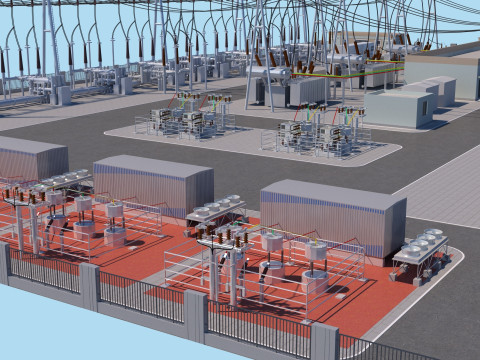 Substation Model 3D