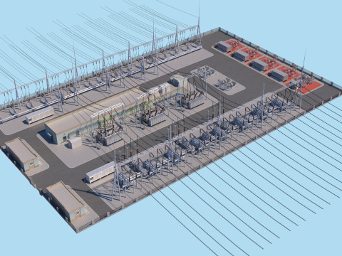 Substation Model 3D