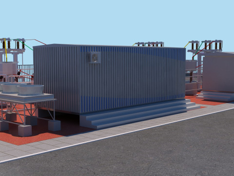 Substation Model 3D