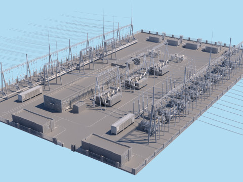 Substation Model 3D