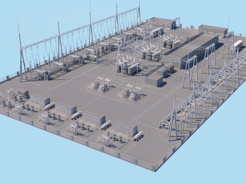 Substation Model 3D