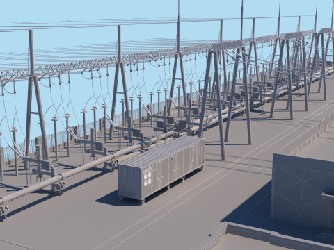 Substation Model 3D