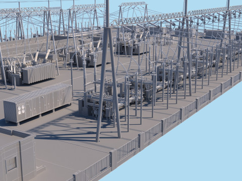 Substation Model 3D