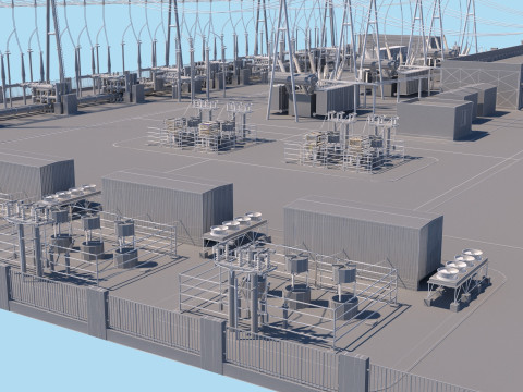 Substation Model 3D
