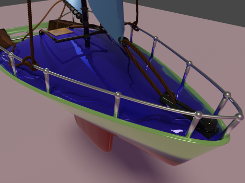 Yacht 3D Model