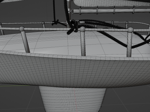 Yacht 3D Model