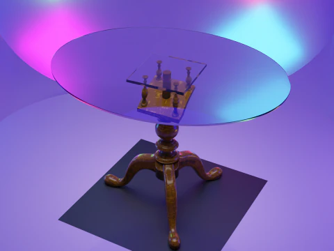 मेज़ 3D मॉडल