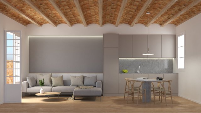 LIVING ROOM Ap Napoles Model 3D .c4d .max .obj .3ds .fbx .stl .blend
