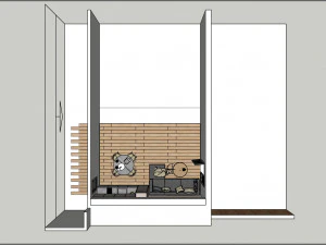 LIVING ROOM Ap Napoles 3D Model