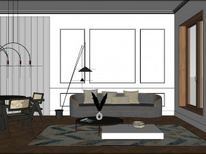 LIVING ROOM Ap Bora 3D 모델
