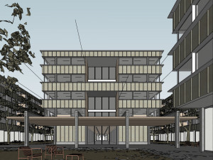 EXTERIOR SCENE Aarau Campus 3D Модель