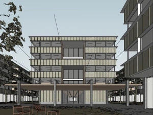 EXTERIOR SCENE Aarau Campus 3D Model