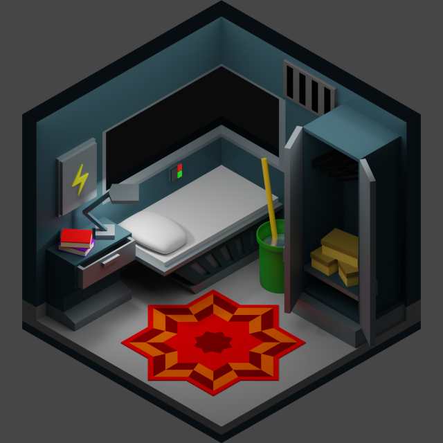 Janitors Room 3Dモデル .c4d .max .obj .3ds .fbx .stl .blend 