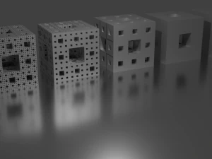 Fractal cube Menger sponge Menger cube 3D Model