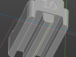A leg for the CREALITY laser engraver working on the LEGO principle 10 mm height 3D Print Model