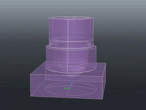 喷油器部分 3D 模型