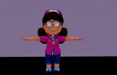 Mabel Gravity Falls 3D Model .c4d .max .obj .3ds .fbx .stl .blend 