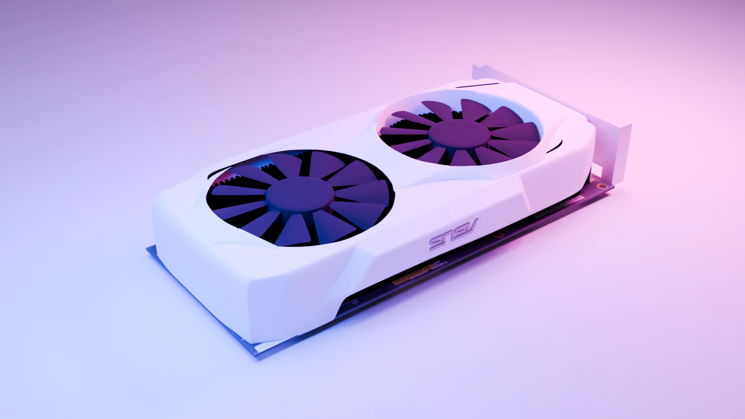 Asus dual GTX 1060 video card 3D Model .c4d .max .obj .3ds .fbx .stl .blend 