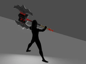 Evilish axe 3D Model