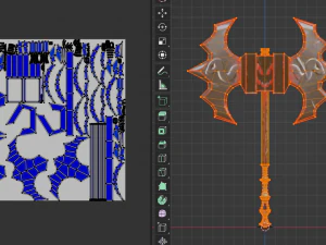 Evilish axe 3D Model