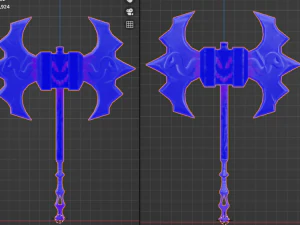 Evilish axe 3D Model
