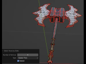 Evilish axe 3D Model