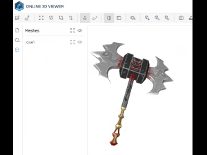 Evilish axe 3D Model