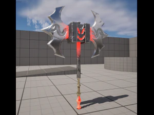 Evilish axe 3D Model