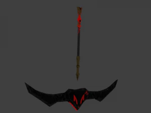 Evilish Bow and Arrow 3D Model