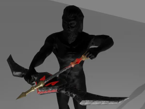 Evilish Bow and Arrow 3D Model