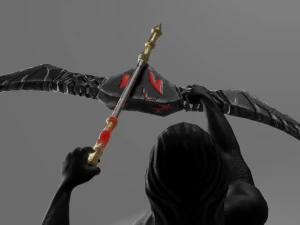 Evilish Bow and Arrow 3D Model