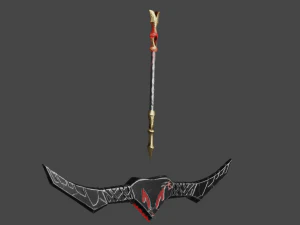 Evilish Bow and Arrow 3D Model