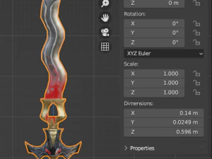 Evilish Dagger 3D Model