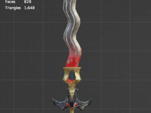 Evilish Dagger 3D Model