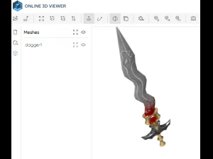 Evilish Dagger 3D Model