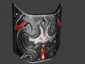 Evilish Shield 3D Model