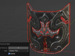 Evilish Shield 3D Model