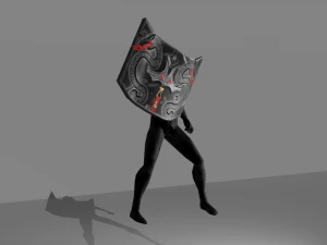 Evilish Shield 3D Model