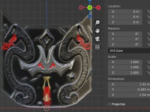 Evilish Shield 3D Model