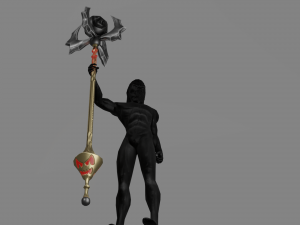 Evilish Staff 3D Model