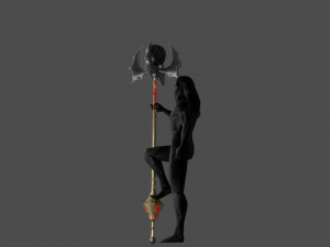 Evilish Staff 3D Model