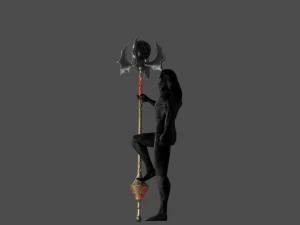 Evilish Staff 3D Model