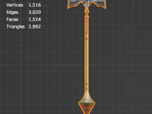 Evilish Staff 3D Model