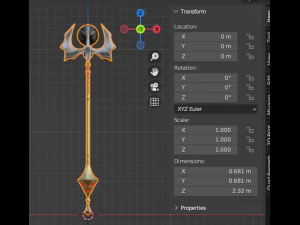 Evilish Staff 3D Model