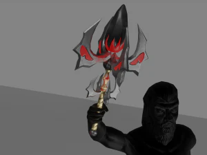 Kwaadaardige toverstaf 3D Model