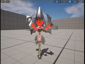 Kwaadaardige toverstaf 3D Model